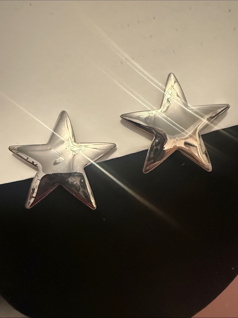 Silver Star Earrings